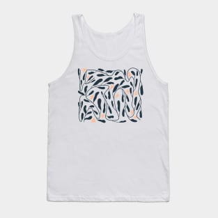 Abstract Blob Flower Rose Bush Tank Top